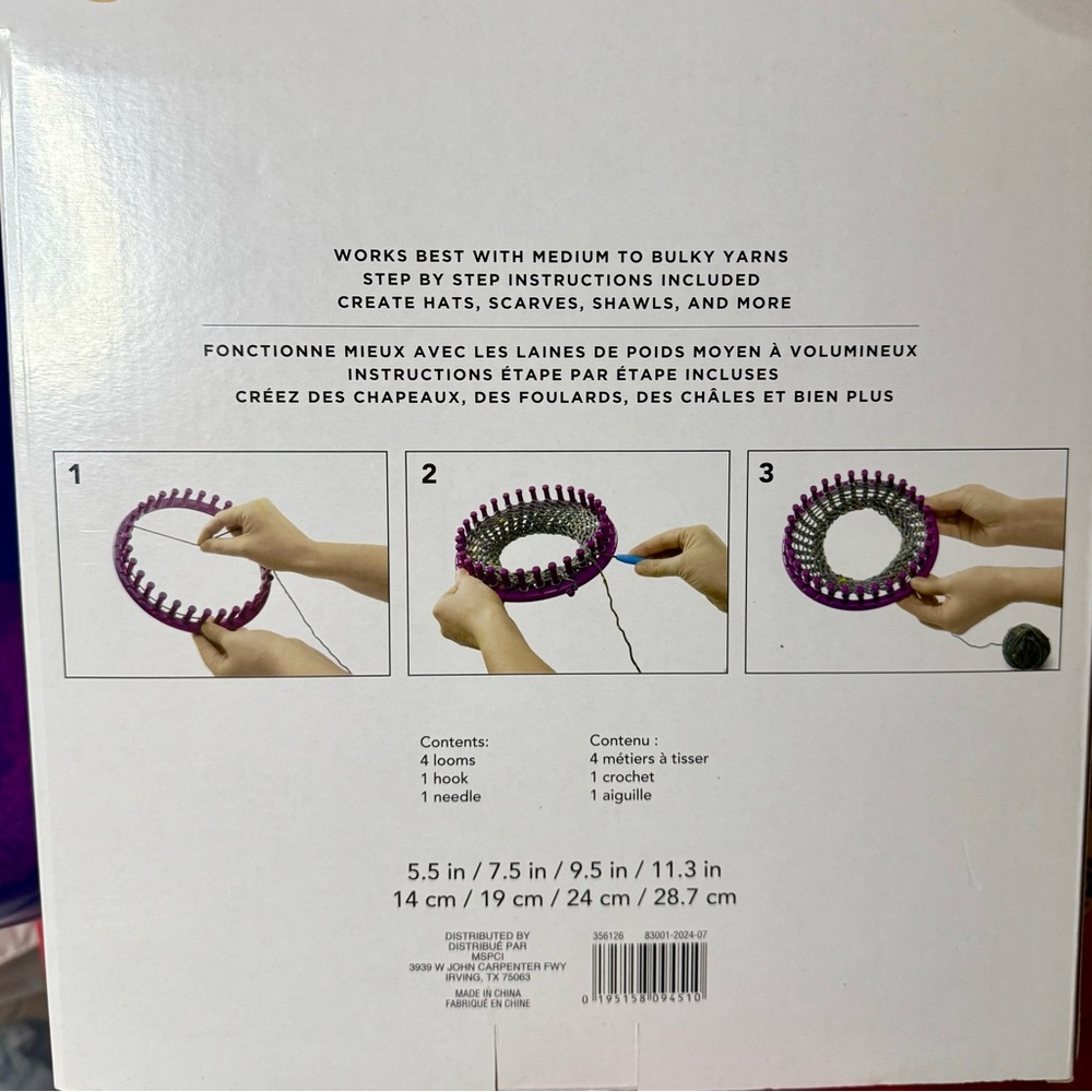 Loops & Threads Knit Quick Round Loom Set - Multicolor - Picture 2 of 4